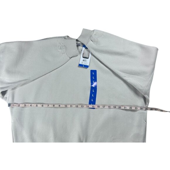 Tuff Athletics‎ Crewneck Sweatshirt Women's Large Beige Cotton/Polyester NEW - Picture 7 of 9